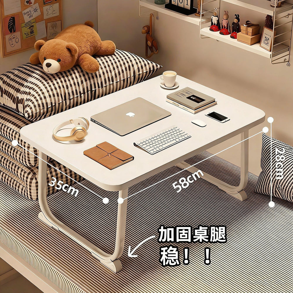 Bedside desk folding small table student dormitory writing desk dorm room essential laptop table assembly-free