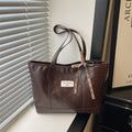 Large capacity printed tote bag for women, 2026 new style minimalist shoulder bag, korean style cute women's bag, commuter underarm bag