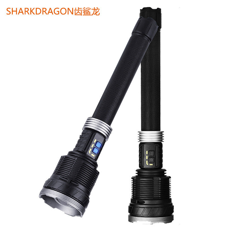 Cross-border new XHP360 strong light flashlight USB charging high power outdoor zoom remote LED flashlight