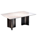 Natural marble dining table normcore jade office rock slab italian normcore dining table rectangular italian accessible luxury white jade