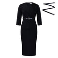 D542export african fashion big lapel waist ol elegant elegance hip cover pencil skirt cross-border dress