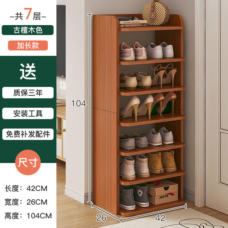 Shoe rack home door multi-layer small narrow simple storage artifact space saving 2025 new storage shoe cabinet