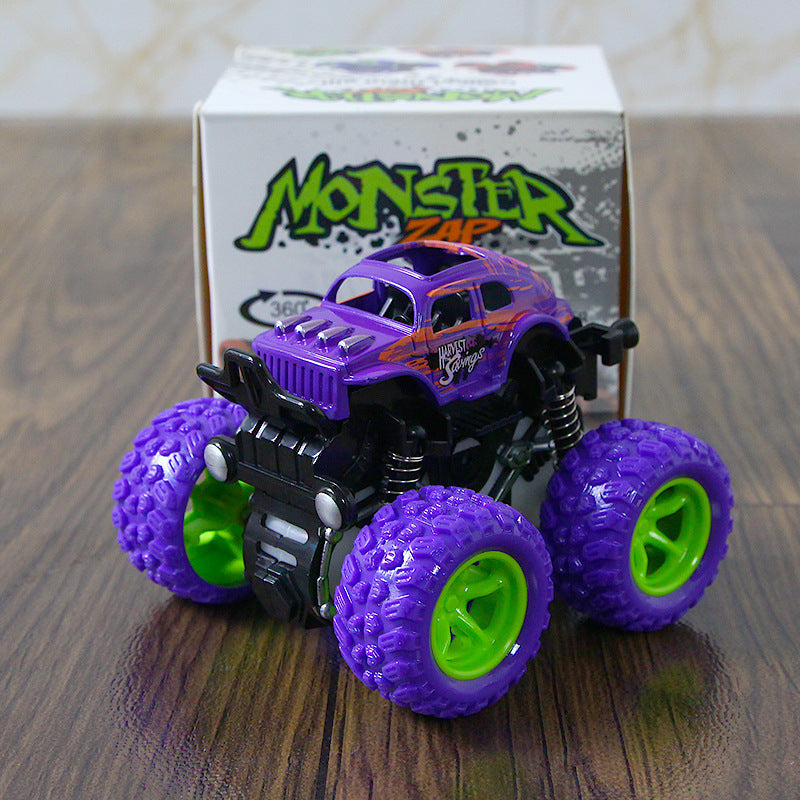 [customized] off-road vehicle internet celebrity ring toy children's four-wheel drive inertia car simulation model anti-fall toy car