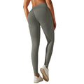 fashion seamless knitting tight high waist hip lifting peach pure color yoga pants sports running fitness bottom pants