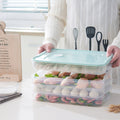 Household multi-layer fresh-keeping storage box, dumpling box, frozen quick-frozen home tray, refrigerator frozen wonton box, refrigerator storage box