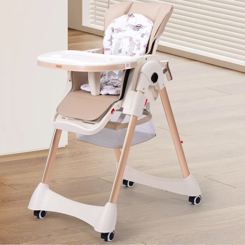 Baby Dining Chair Eating Chair Multifunctional 2-in-1 Foldable Household Portable Baby Dining Table Seat Rocking Chair