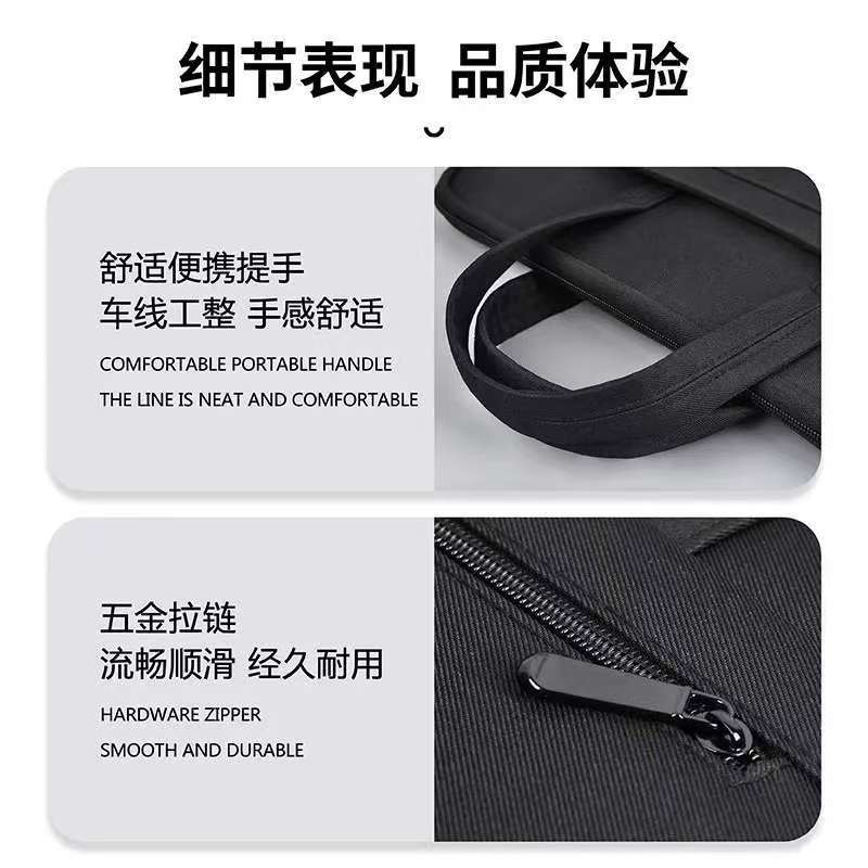 Oukeqi satchel business large-capacity document bag oxford cloth waterproof information bag conference briefcase printed logo