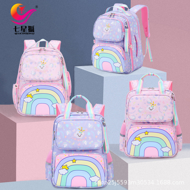 Primary school children's schoolbag wholesale  34th 5th and 6th grades to reduce the burden of spine protection large-capacity backpack