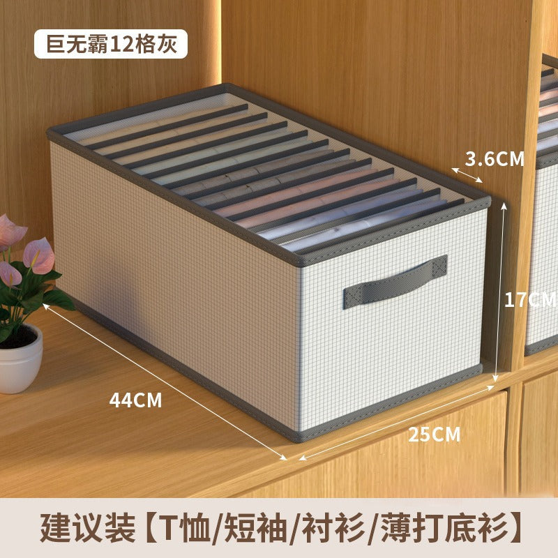 Pants, clothes storage artifacts, household wardrobes, layered compartment boxes, sorting compartment boxes for clothes
