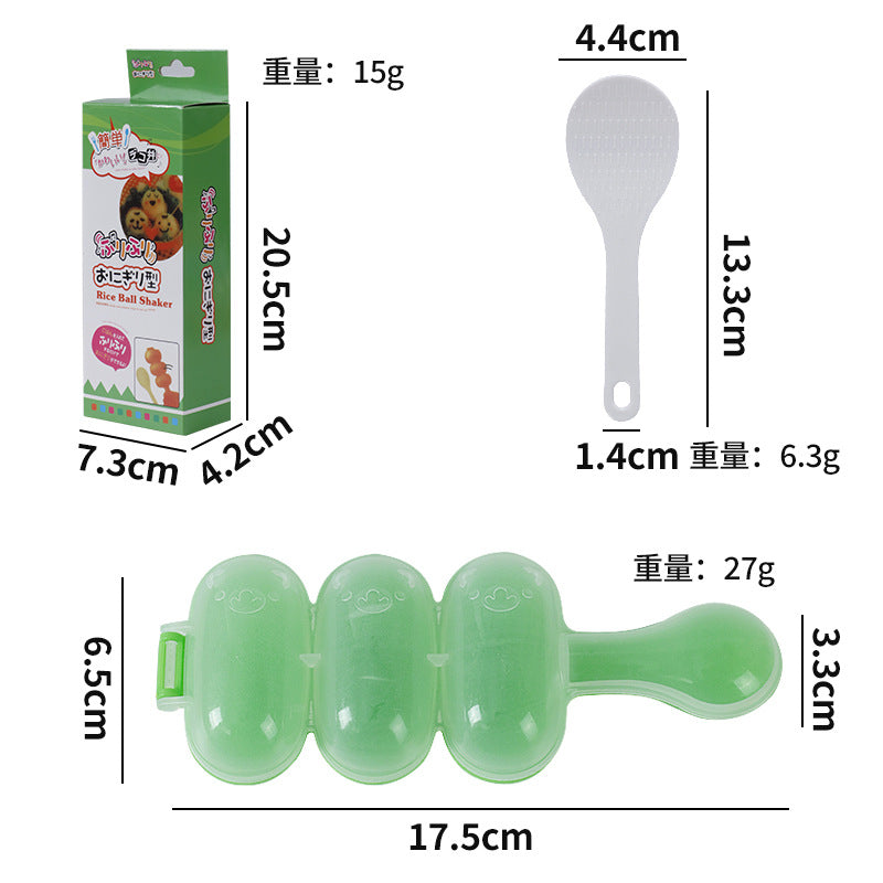 Rice ball shaking handy gadgetkids shake to make rice ball shape mold shake to feed the baby handy gadget