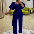 D128texport women's clothing   summer high waist elegant large size cross-border african european and american jumpsuits