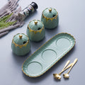 Luxury ceramic spice jar set for kitchen - creative home seasoning container set, salt shaker wholesale