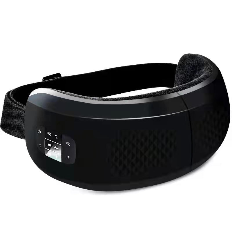 Bluetooth music hot compress airbag eye massager - smart acupoint vibration eye mask for sleep and relaxation
