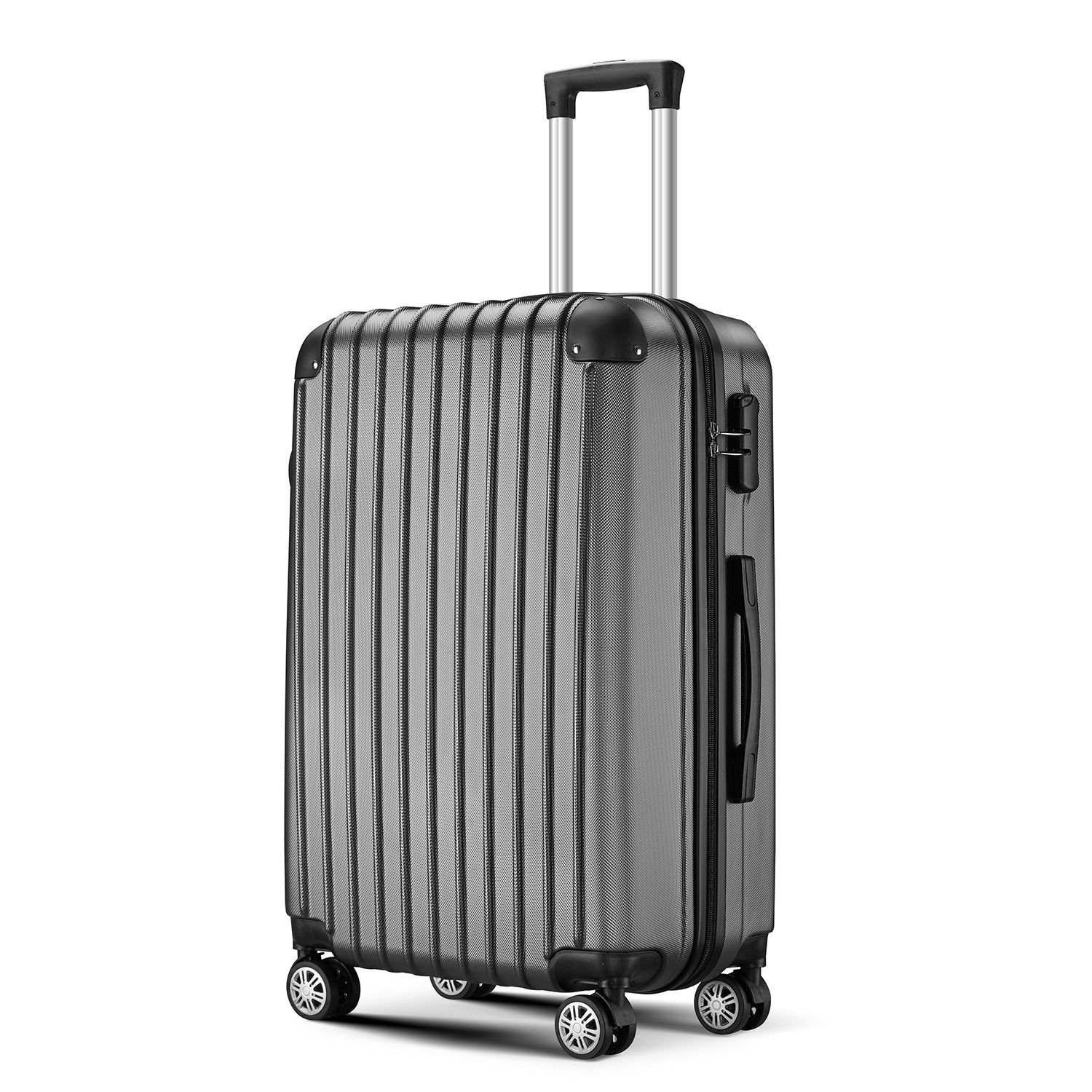 Source manufacturer three-piece  suitcase classic corner ABS travel bag anti-theft password lock trolley case