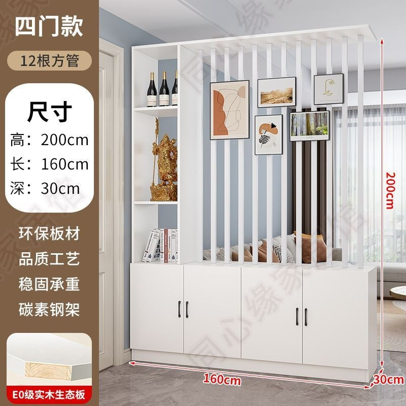 Entrance door shoe cabinet, entrance cabinet, all-in-one screen partition, living room cover, wine cabinet, storage rack, prosperous decoration cabinet