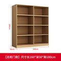 Thickened back panel 8 grids 160*50*180 wood color including installation