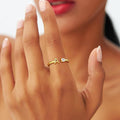 Aliexpress letter rings - 26 letters a-z gold 18k gold plated unisex rings creative finger rings wholesale jewelry