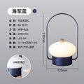 Portable touch-control rechargeable table lamp - outdoor camping dimmable ambient night light - bedroom bedside decor - bar & restaurant lighting