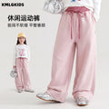 Girls' casual straight-leg sweatpants - new autumn  collection: stylish, cute, and sweet for little girls
