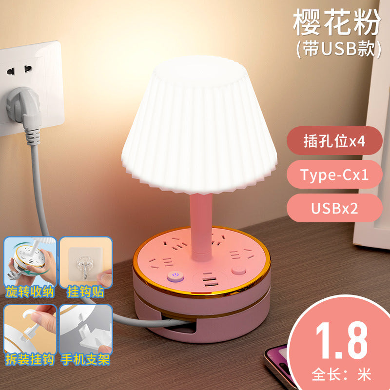 Master bedroom table lamp bedside lamp modern decorative atmosphere night light baby feeding eye protection soft light sleep usb socket