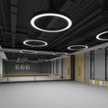 Led ring light pendant lamp - modern shop creative office minimalist trendy circle project ring light