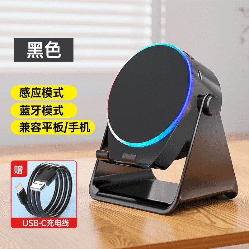 hot product wireless sensor mobile phone holder audio desktop all-in-one lazy live broadcast speaker wholesale ms