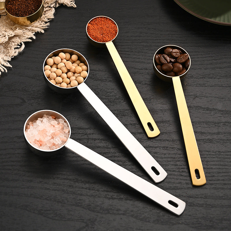 304 stainless steel measuring spoon coffee measuring spoon 5ml15ml30ml fruit powder spoon coffee milk powder baking tool
