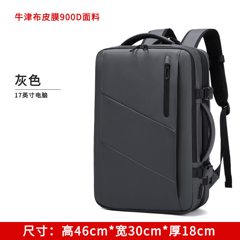 Casual Backpack Women's Large Capacity Outdoor Sports Travel Backpack Expansion Dry and Wet Separation Luggage Bag Computer Bag