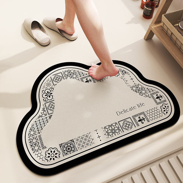 Diatom mud floor mat household bathroom toilet absorbent floor mat door non-slip quick drying easy to clean wear-resistant floor mat