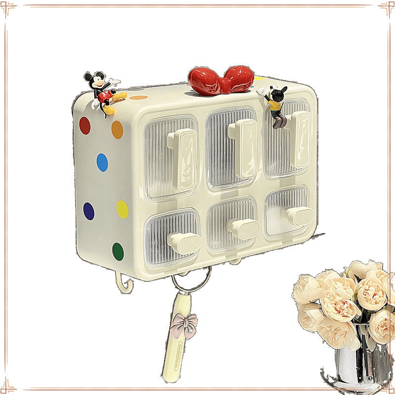 Kitchen wall seasoning box 2025 new high-end integrated multi-grid kitchen sealed drawer seasoning combination