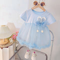 Girls' summer dress  new style: casual princess dress for baby girls, summer mesh dress for toddlers and little girls