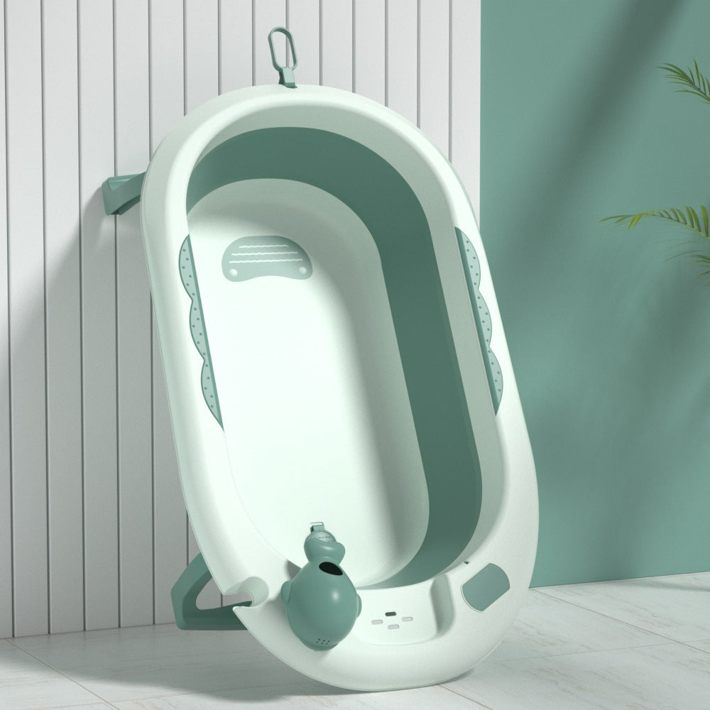Wholesale baby folding bathtubs - universal newborn support, soaking bucket, home use, kids' bath tub, baby bath basin