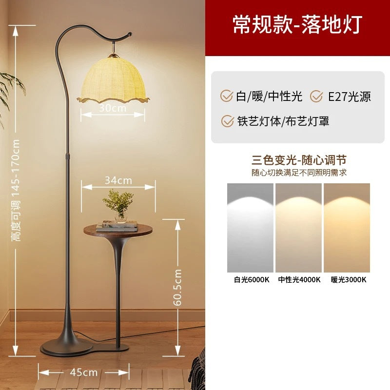 Nordic floor lamp - perfect for living room, sofa side, bedroom bedside, tea room, b&b - cozy, trendy, full spectrum standing desk lamp