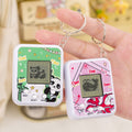 handheld virtual digital pet game console keychain pendant kids mini interactive development toy