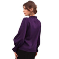 Amazon cross-border women's satin shirt spring and summer new arrivalexport  independent site long sleeve shirt