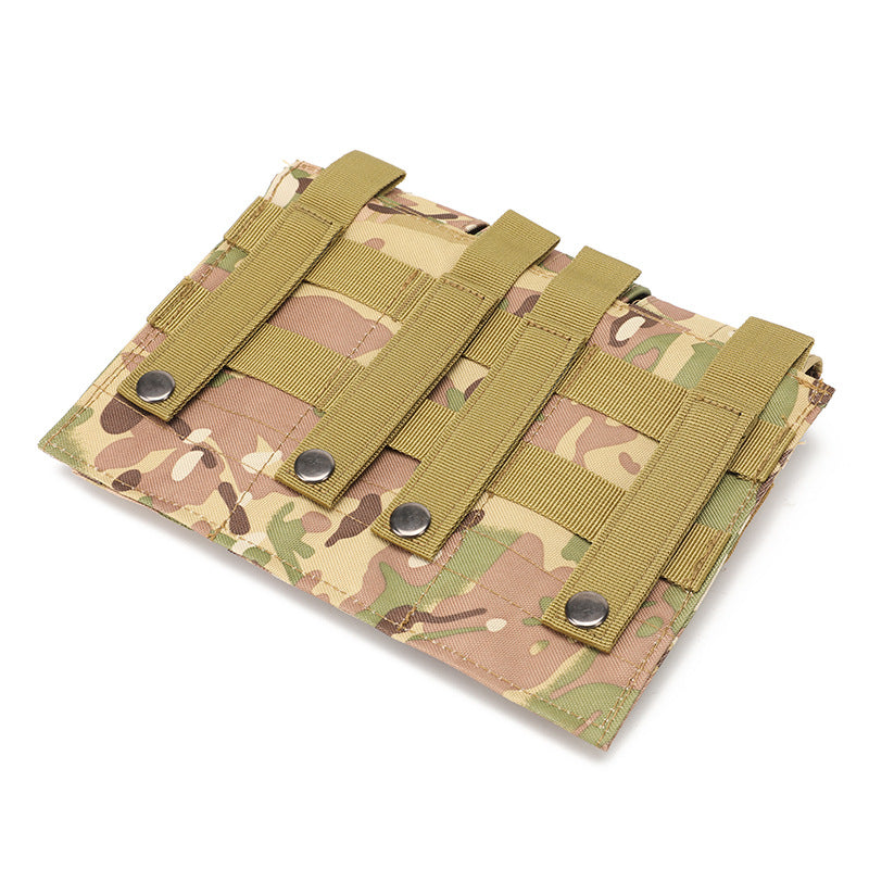 Outdoor tactical storage bag Triple magazine bag Tactical vest MOLLE accessory bag Magazine quick pull cover storage bag