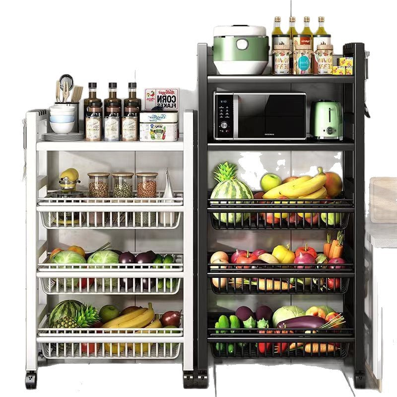 Kitchen vegetable basket floor-standing storage rack multi-layer storage vegetable and fruit storage rack multi-functional vegetable storage basket