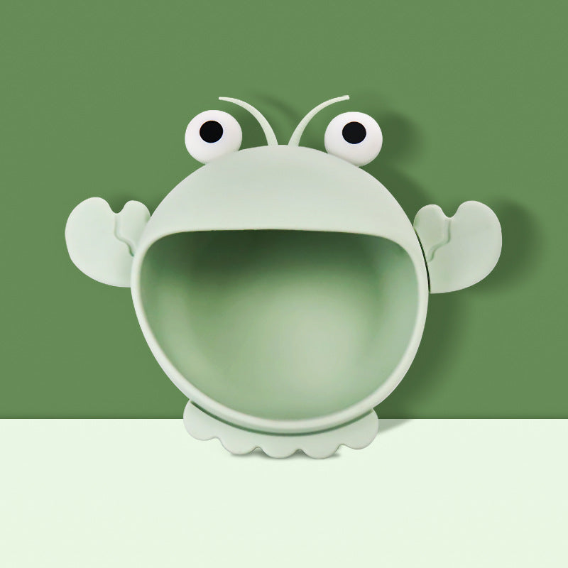 Children's silicone complementary food bowl feeding stainless steel anti-scalding baby eating plate baby special tableware independent