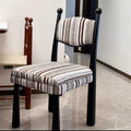 French retro solid wood dining chair designer home casual chair medieval dining table and chair bedroom light luxury ash wood