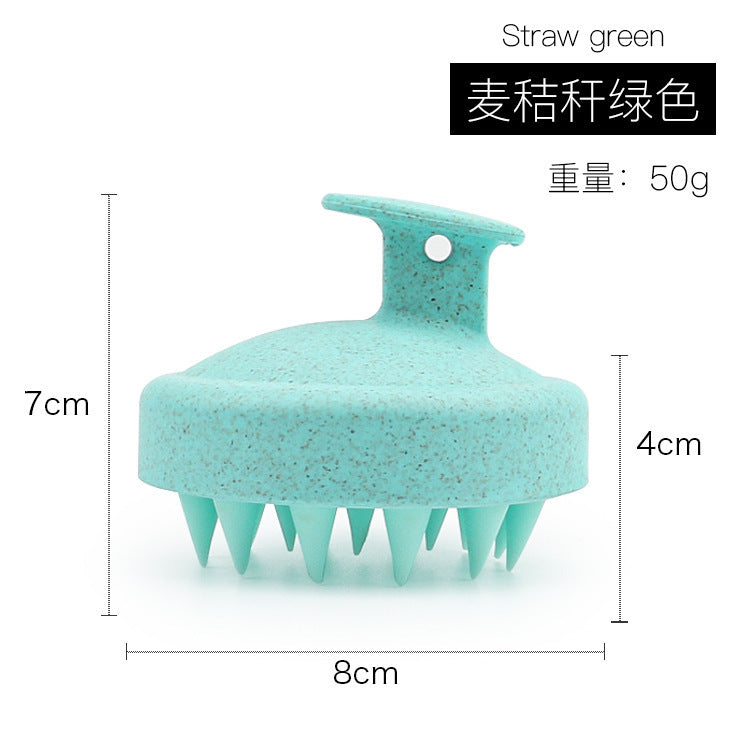 Color Silicone Shampoo Brush Massage Brush Shampoo Artifact Head Massage Comb Hair Grabber Household Silicone Shampoo Brush