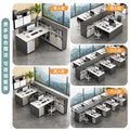 Staff desk and chair combination casual modern partition office employee slot booth screen work slot financial table