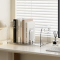Desk storage organizer - student bookshelf, desktop bookends, pen holder, stationery organizer, office desk storage box