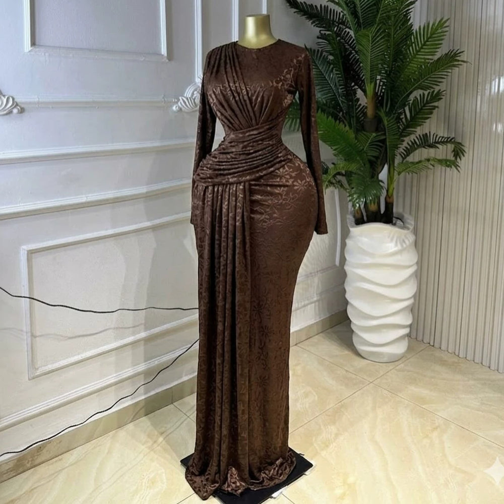 European and american cross-border women's clothing:  spring new arrival - elegant and chic ruched bodycon print midi dress