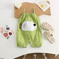 Baby sling one-piece khaki summer thin men's and women's baby cartoon sling super cute outing cute crawling clothing