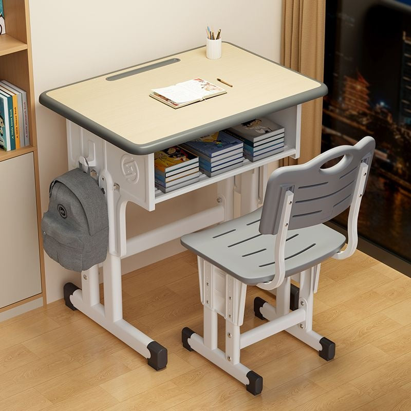 Computer desk home study desk adjustable height for elementary school students school desk and chair set dedicated writing desk for homework