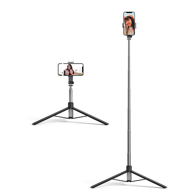 Mobile bluetooth 1.6m douyin selfie stick portable foldable telescopic photo pole tripod all-in-one vertical shooting
