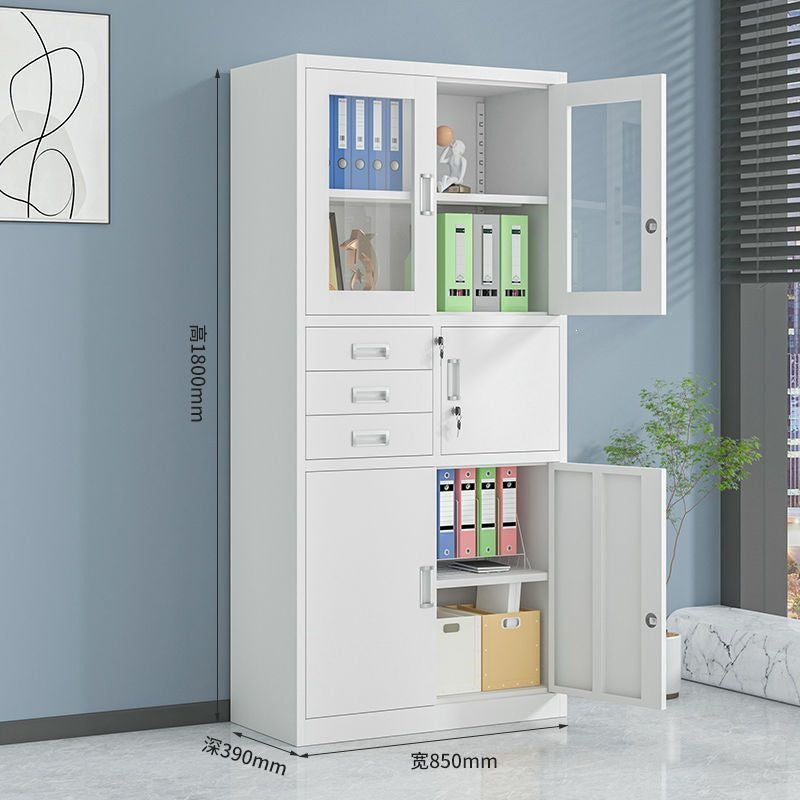 Metal file cabinet office document storage steel certificate locker home storage cabinet