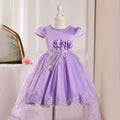 personalized girl dress with tail, short in front and long in back, eleganceelegant flower girl wedding dress, accessible luxury style niche style skirt