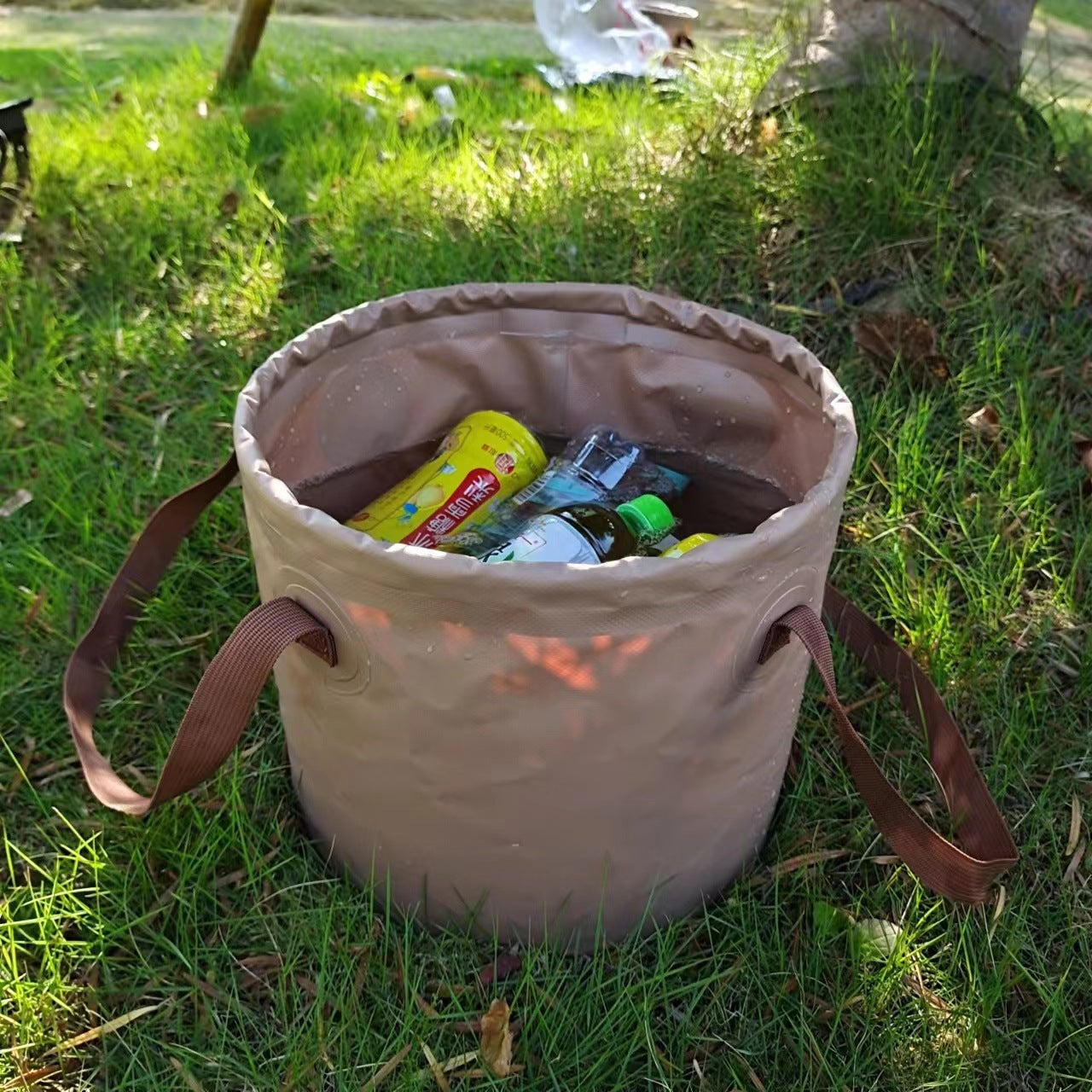 Outdoor Multifunctional Folding Bucket Car Travel Storage Bucket Camping Fishing Bucket Laundry Bag Thickened Foot Soaking Bucket