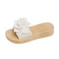 New platform sandals: 4cm wedge heel, soft sole, breathable, and stylish floral design for women